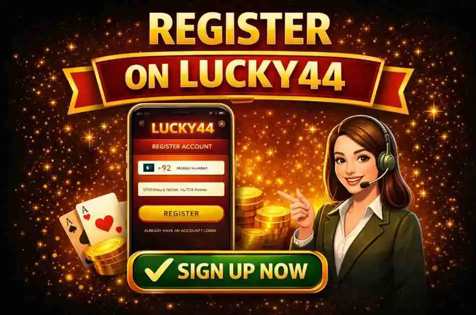 Register on Lucky44 game